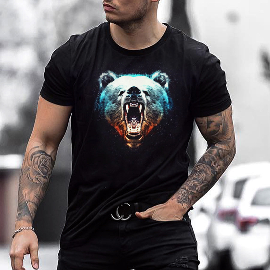 

Angry Brown Bear Short Sleeve T-shirt