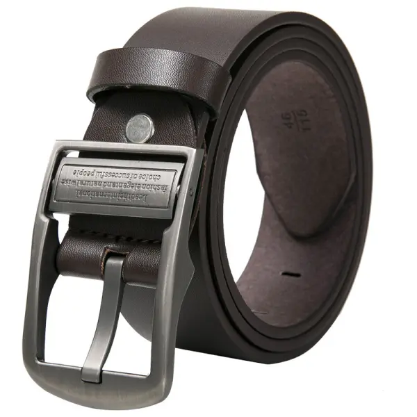 Men's Casual Retro Pin Buckle PU Leather Belt - Chrisitina.com 