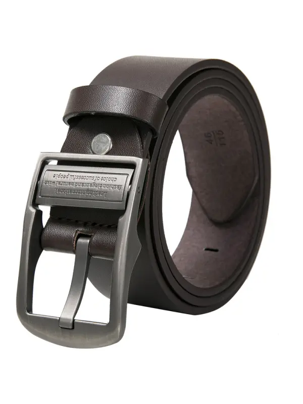 Men's Casual Retro Pin Buckle PU Leather Belt - Realyiyi.com 
