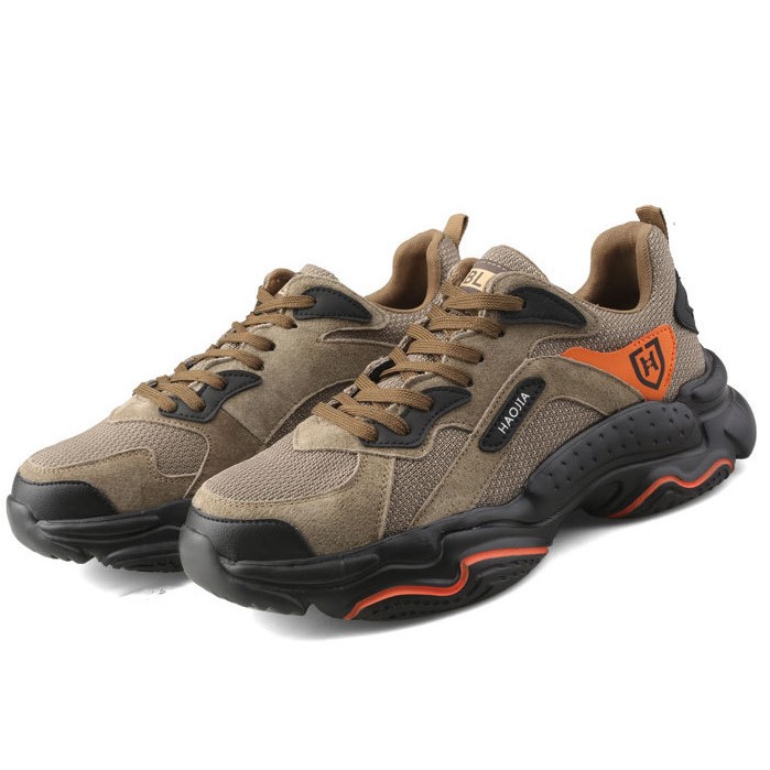 Men's Breathable, Anti-smash And Chic Anti-stab Outdoor Safety Shoes