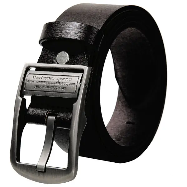 Men's Casual Retro Pin Buckle PU Leather Belt - Kalesafe.com 