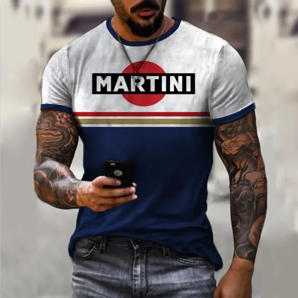 Men's Retro Martini Racing T-Shirt - Nikiluwa.com 