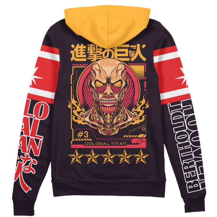 

Colossal Titan Attack On Titan Streetwear Chaqueta Con Capucha Y Cremallera