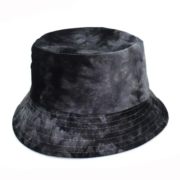 European And American Style Color Gradient Tie-dye Double-sided Fisherman Hat Casual Fashion Basin Hat Men And Women Hip-hop Sunshade Cross-border Hat - Yewnow.com 