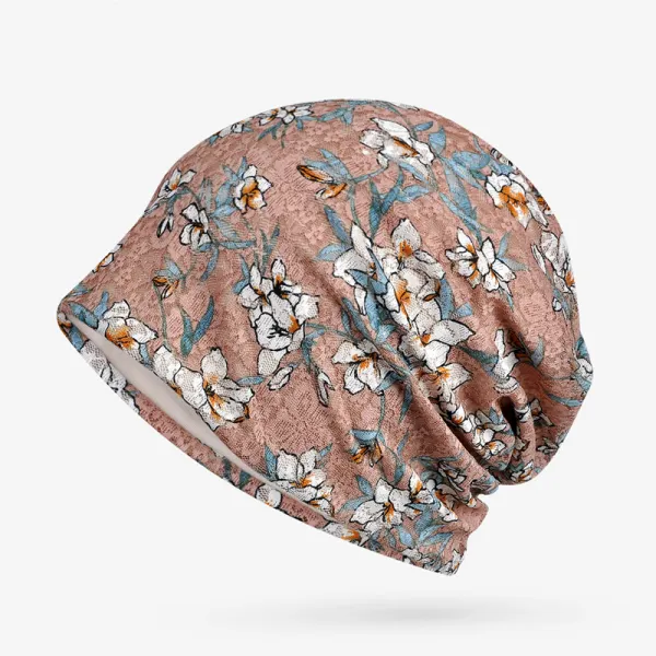 Casual Lace Print Hat - Yewnow.com 
