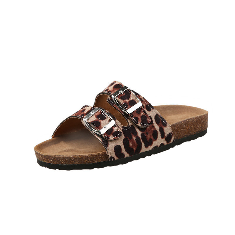 Casual Glitter Platform Soft Cork Footbed Slippers