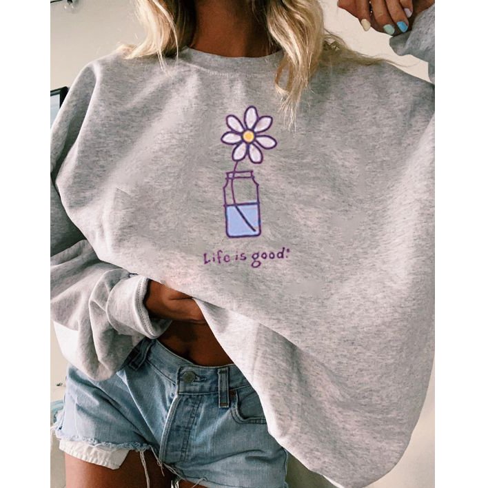 Life Is Good Print Women's Sweatshirt