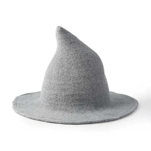 Knitted Wool Hat Wizard Hat - Linviashop.com 