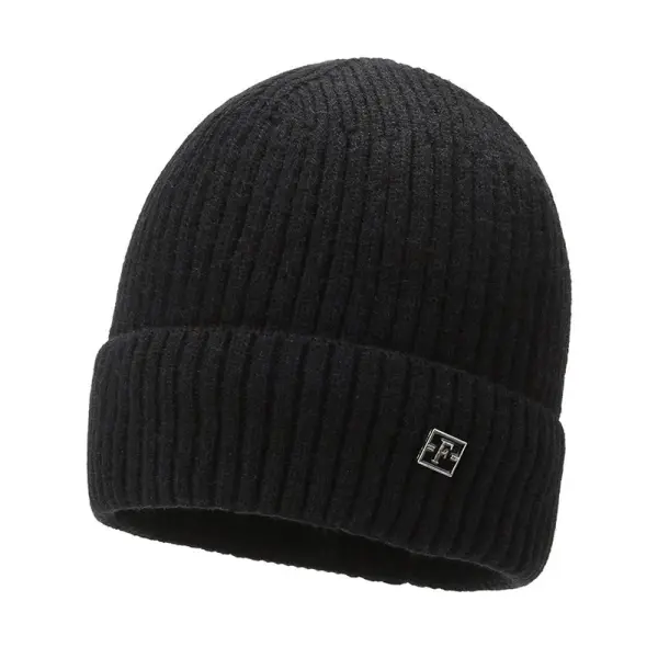 Men's Velvet Thick Warm Knitted Hat - Linviashop.com 