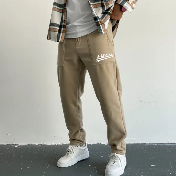 Men's Casual Fleece Sweatpants - Stormnewstudio.com 