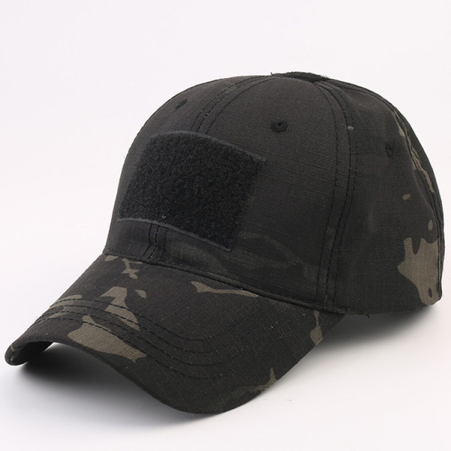 

Unisex Camouflage Tactical Hat With Velcro For Army Fans Outdoor Sports