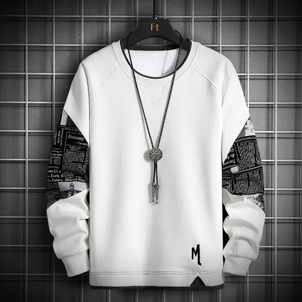 Techwear Sleeve Patchwork Sweatshirt - Chrisitina.com 