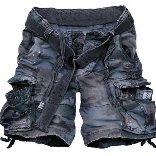 Mens Outdoor Camouflage Casual Shorts - Blaroken.com 