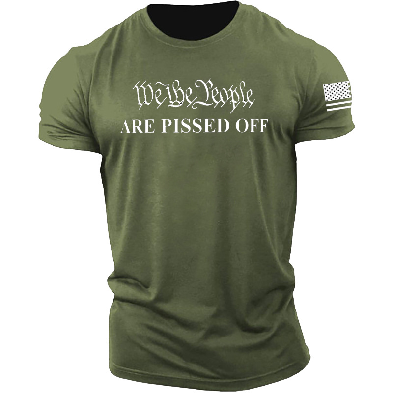 We The People Are Chic Pissed Off Men's Cotton Shirt