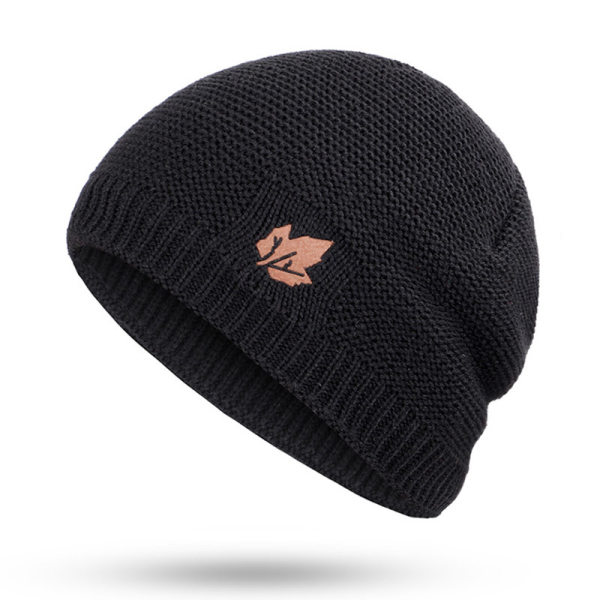 Maple Leaf Label Knit Hat