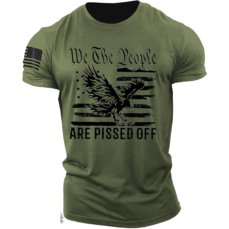 We The People Are Chic Pissed Off Men's Cotton Shirt