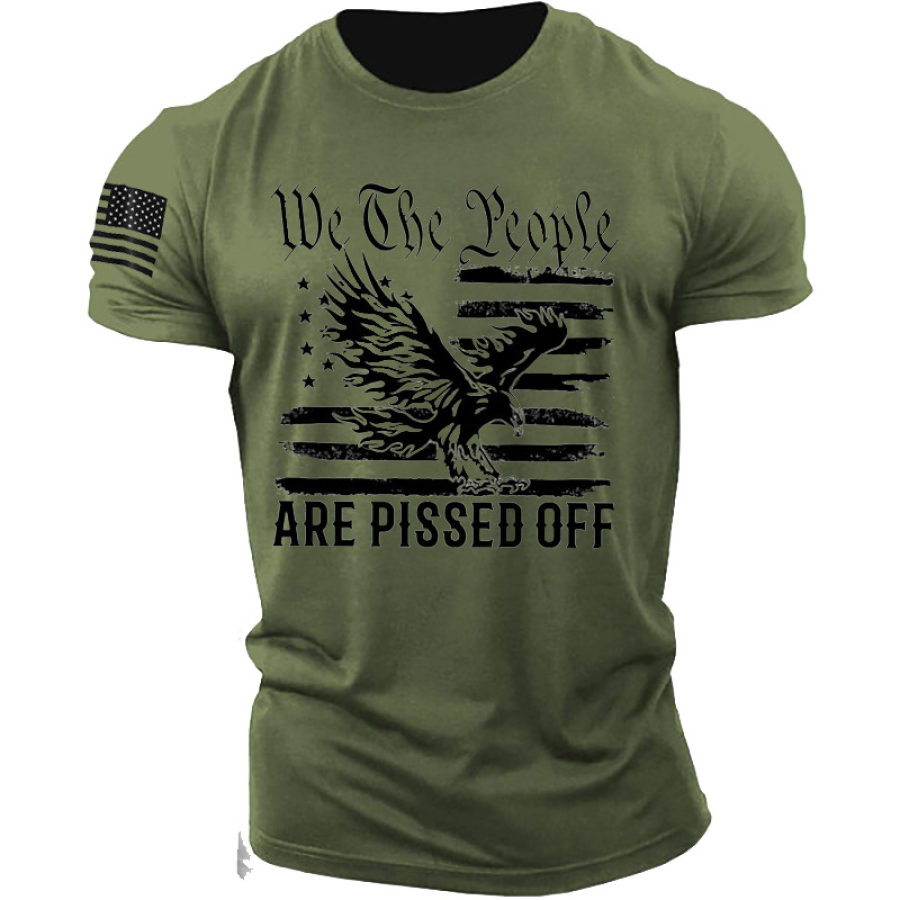 

We The People Are Pissed Off Men's Cotton Shirt