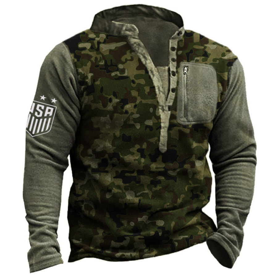 

Camouflage Outdoor Casual Sweatshirt