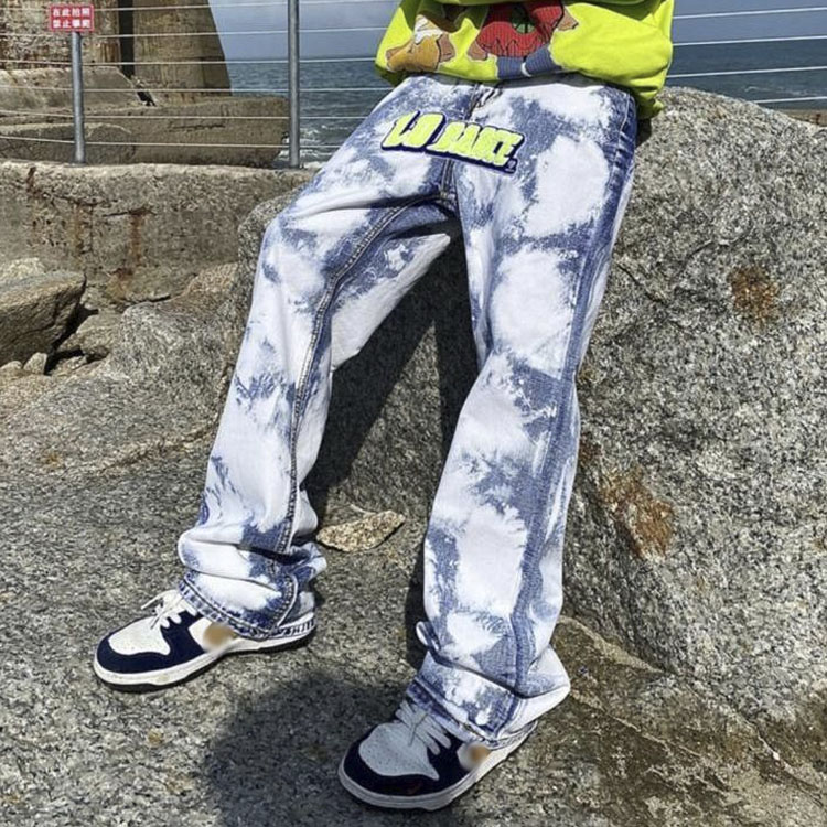 Unisex Hiphop Splash Ink Trousers