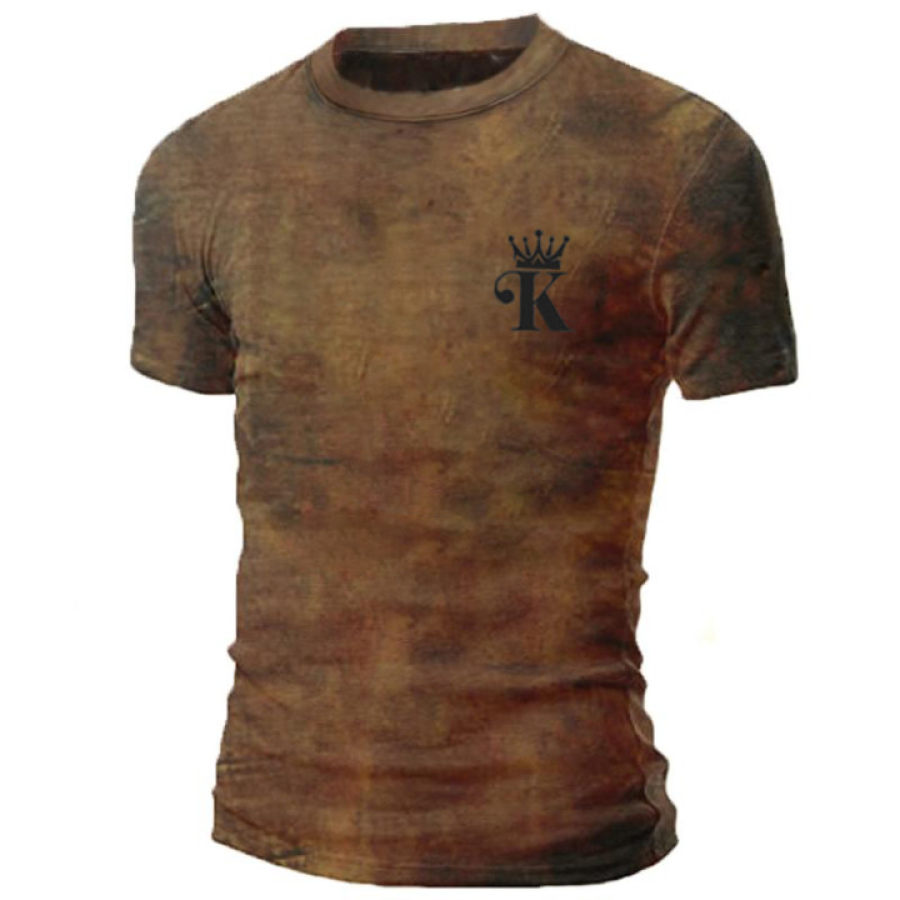 

Mens Poker Crown Combat T-shirt