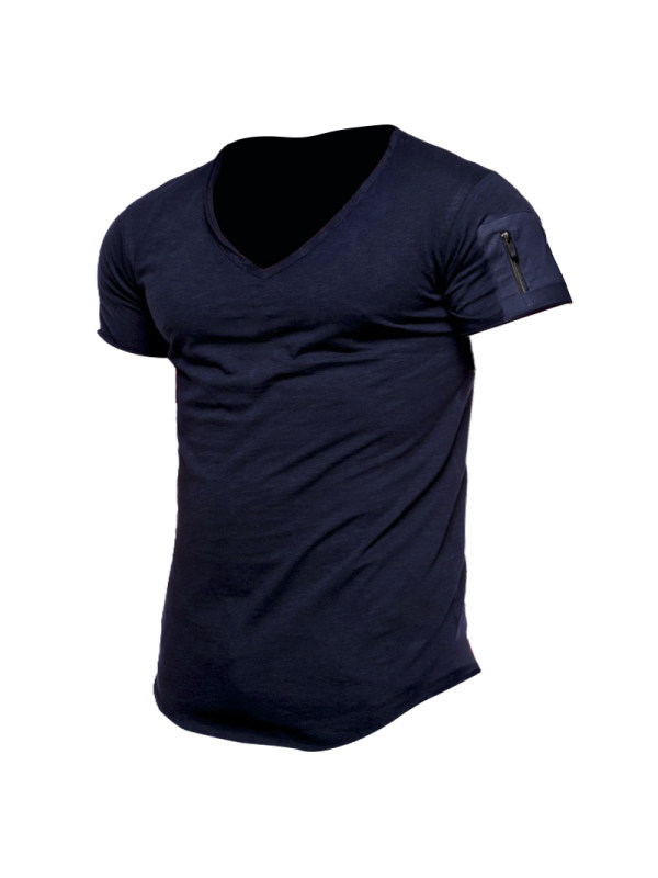 Men's Outdoor Tactical Pocket Short Sleeve T-Shirt