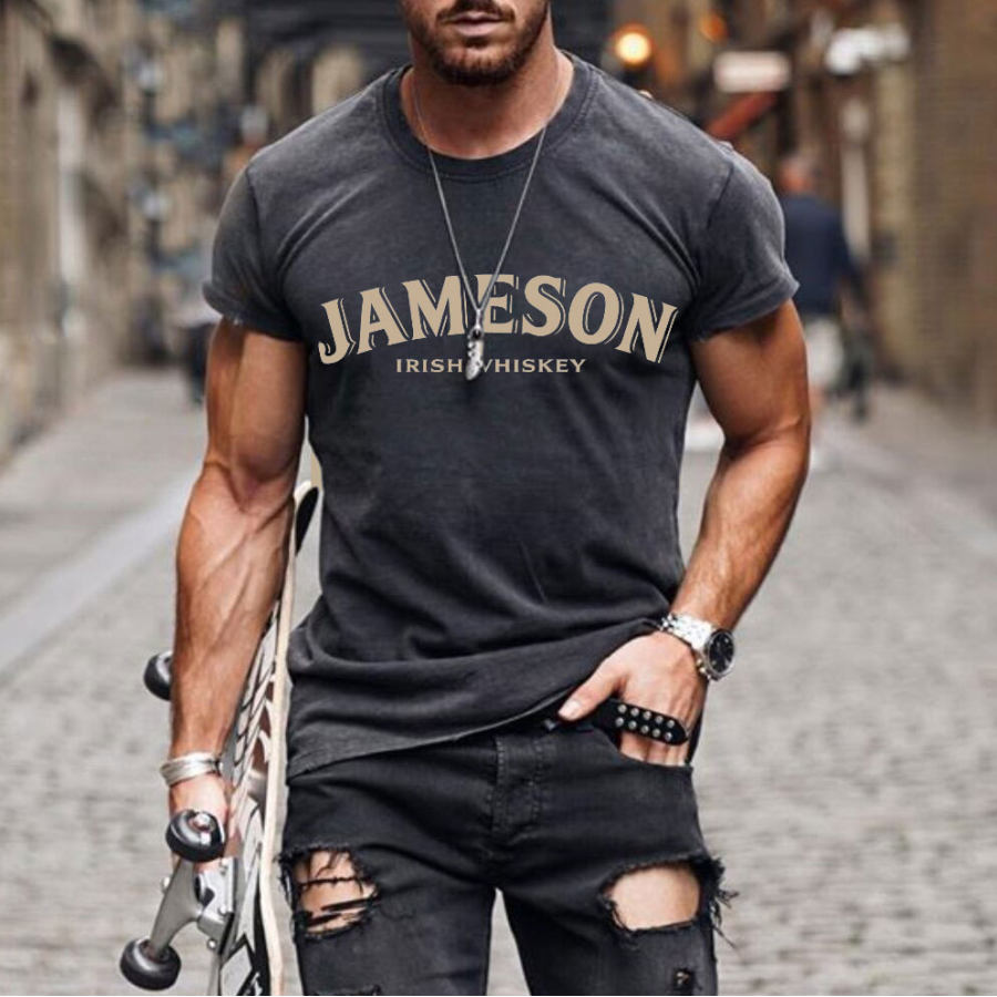 

Mens Daily Leisure Print T-shirt