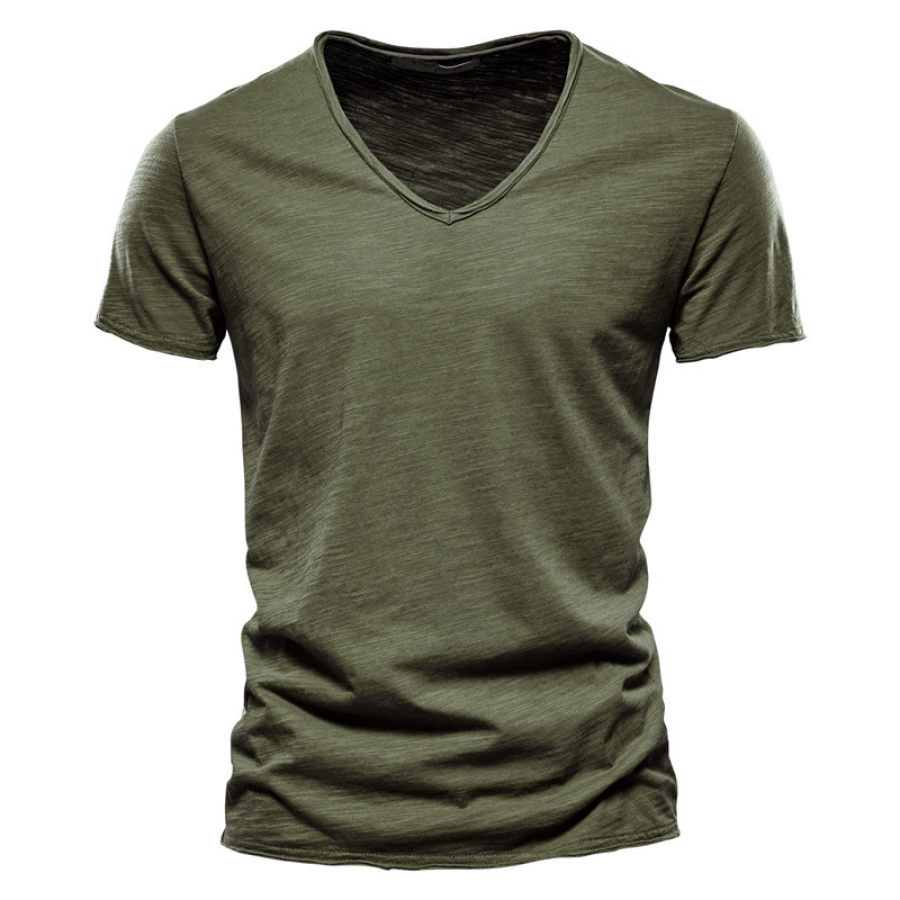 

Men's Outdoor Comfortable Breathable V-Neck Short Sleeve T-Shirt