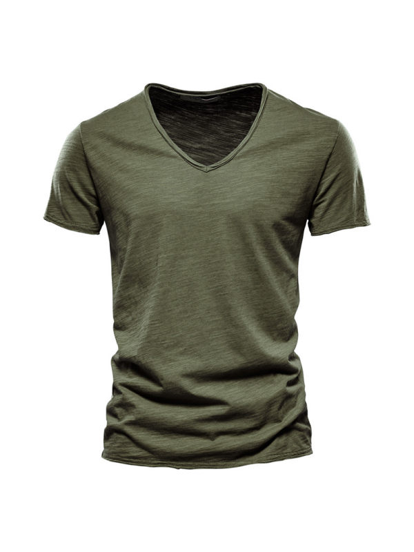 Men's Outdoor Comfortable Breathable V-Neck Short Sleeve T-Shirt