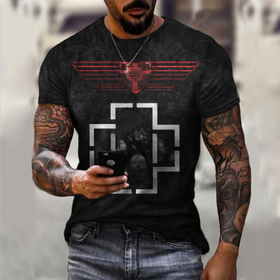 

Men's Fashion Vintage Rammstein T-Shirt