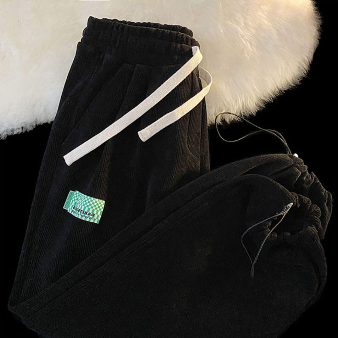 Wide Leg Casual Drawstring Sweatpants
