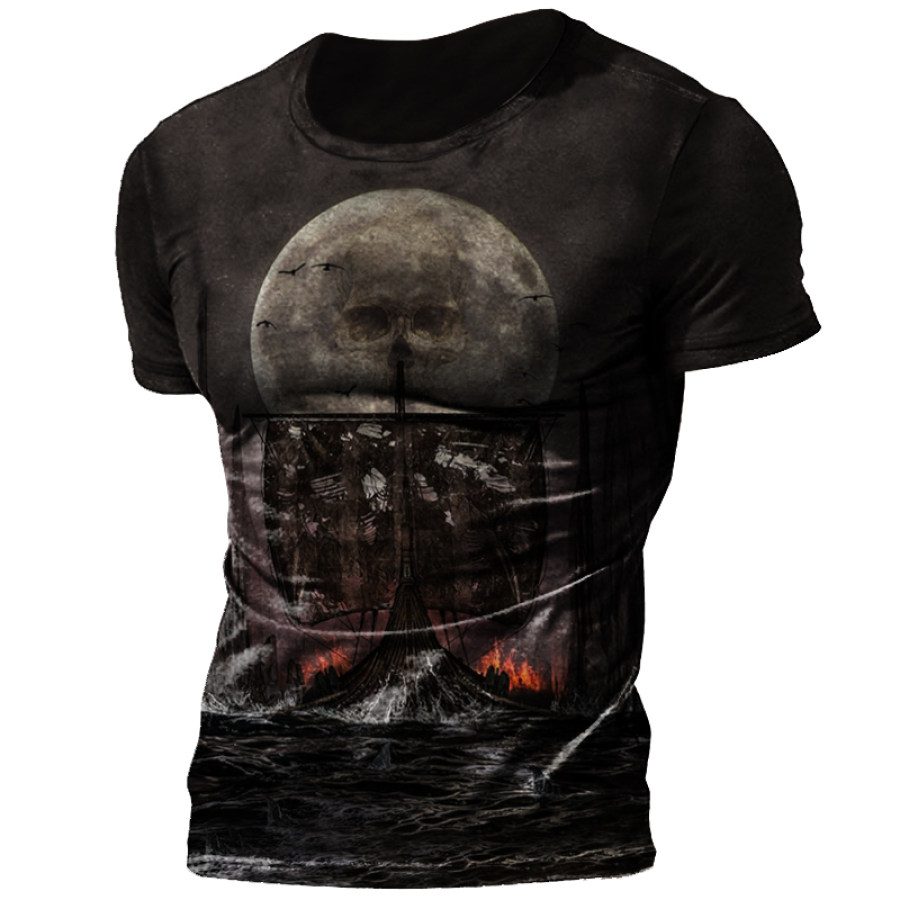 

Sailing Skull Sailing Travel Men's Print T-Shirt