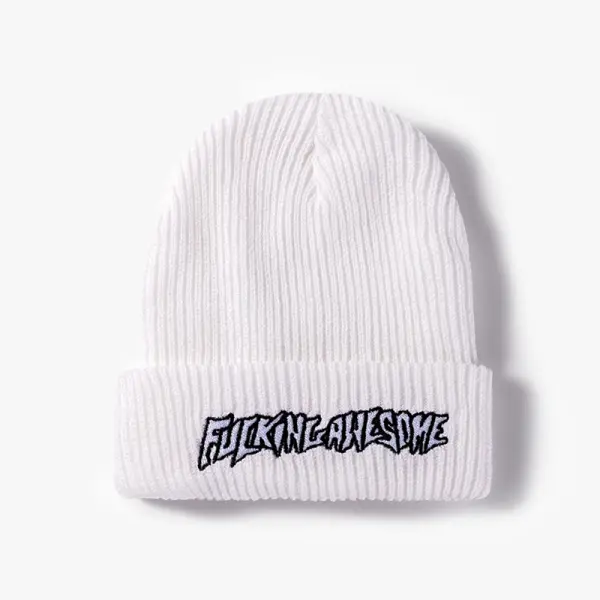 Letter Embroidered Couple Knitted Hat - Paleonice.com 