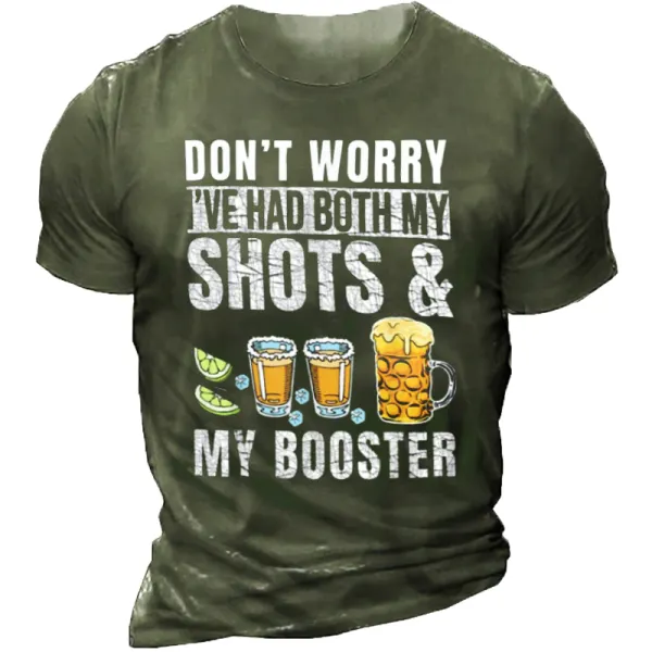 Don't Worry I've Had Both My Shots And Booster Funny Vaccine T-Shirt - Enocher.com 
