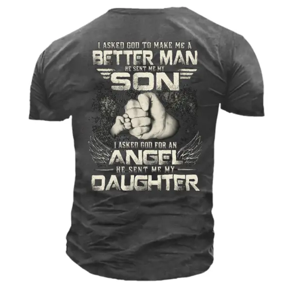 Being A Father Is An Honur Men's Outdoor Tactical Cotton T-Shirt - Blaroken.com 