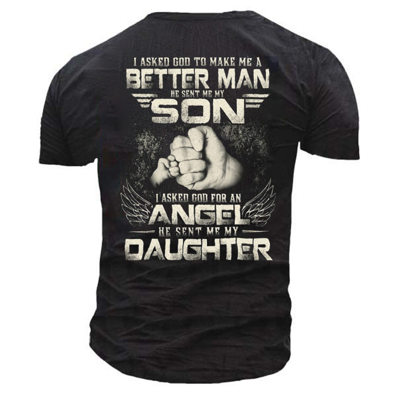 Being A Father Is Chic An Honour Men's Outdoor Tactical Cotton T-shirt