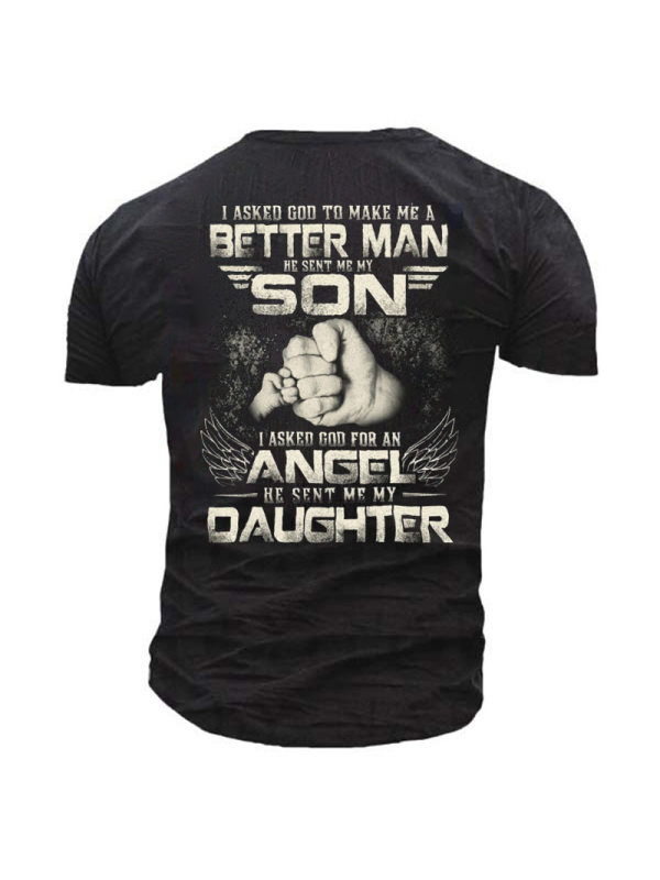 Being A Father Is An Honour Men's Outdoor Tactical Cotton T-Shirt