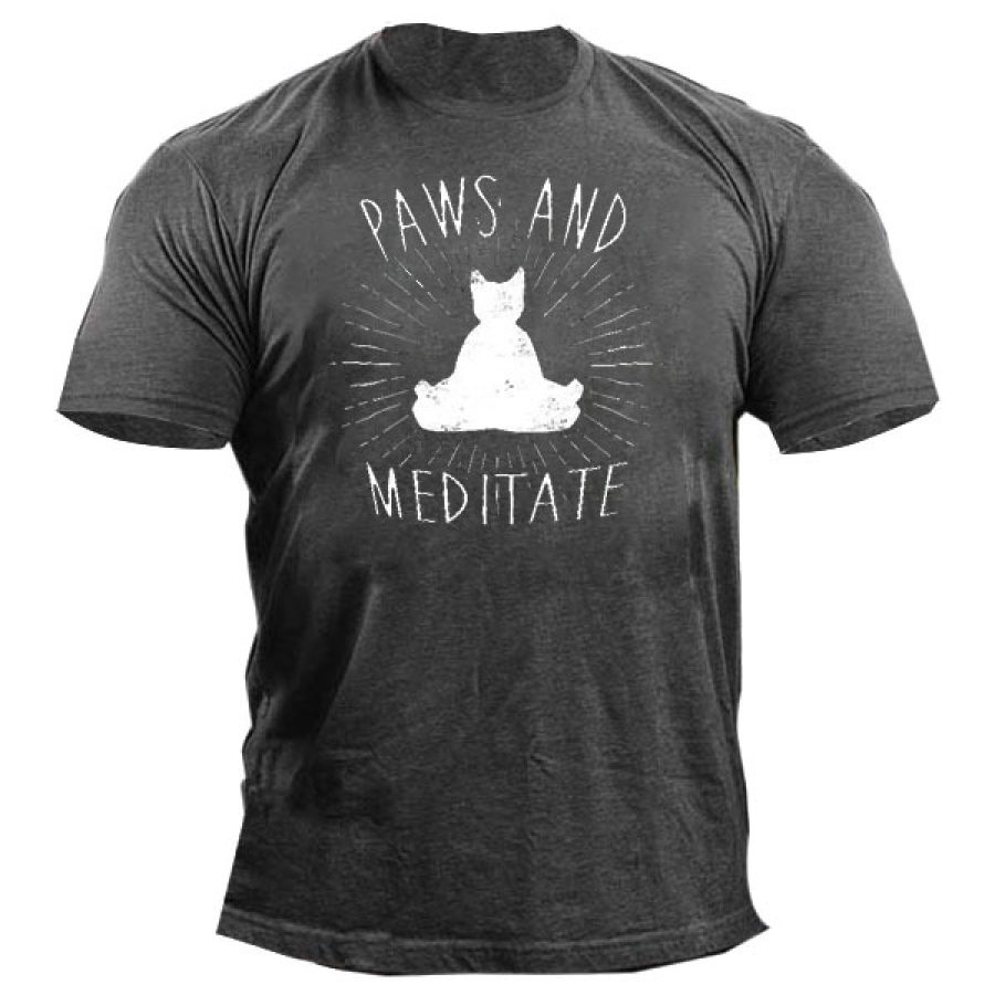 

Paws And Meditate Men's T-shirt