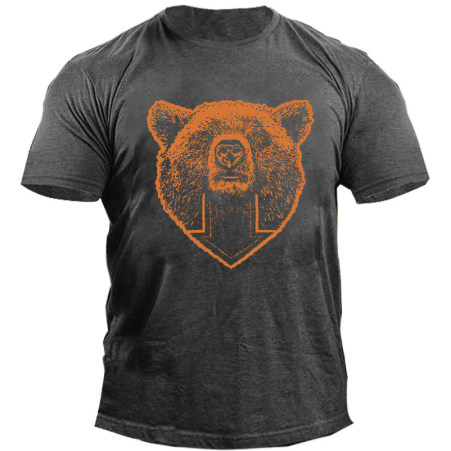 

Polar Bear And Environmental Protection Men's Cotton T-Shirt