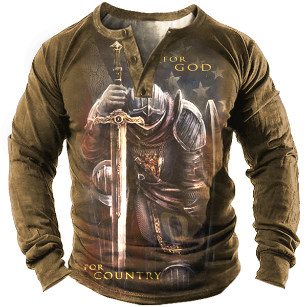 Templar For God Men's Chic Outdoor Tactical T-shirt