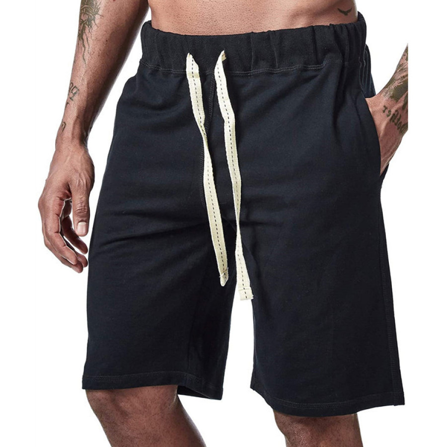 

Men's Casual Loose Drawstring Sports Shorts Beach Pants