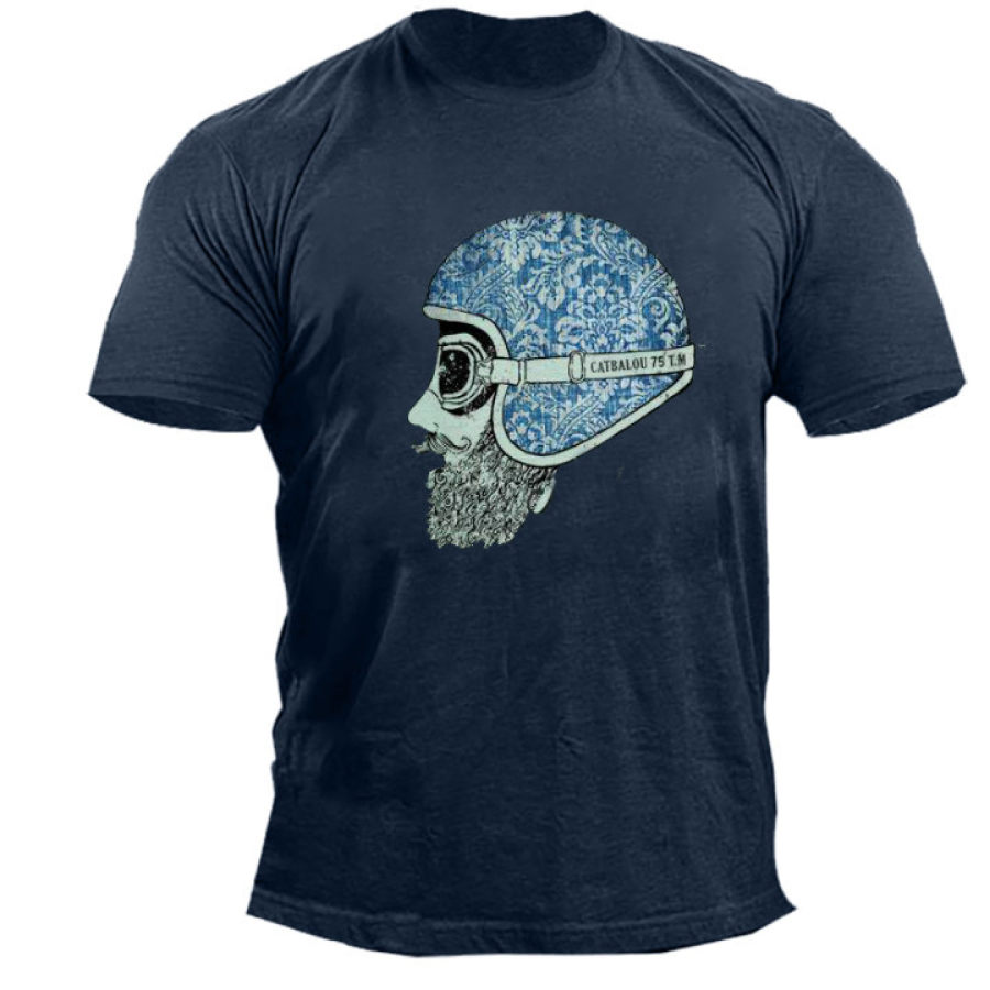 

Men's Outdoor Catbalou Print Cotton T-Shirt