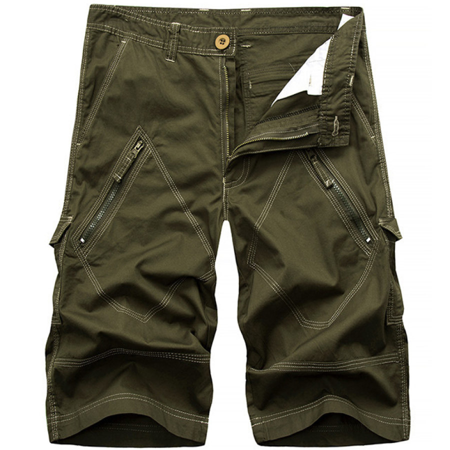 

Men's Outdoor Casual Loose Zipper Multi-pocket Cargo Shorts