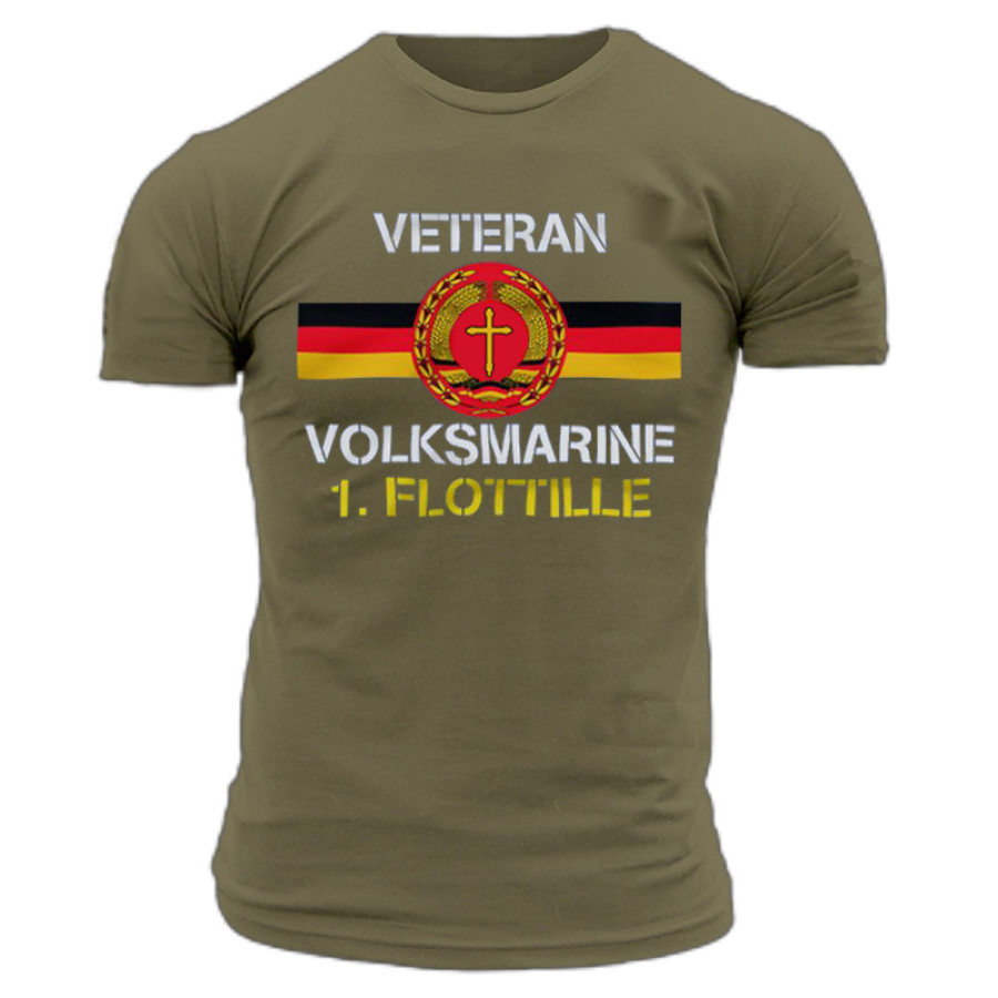 

Navy First Fleet Veteran Marine Corps Men's Cotton Training T-Shirt