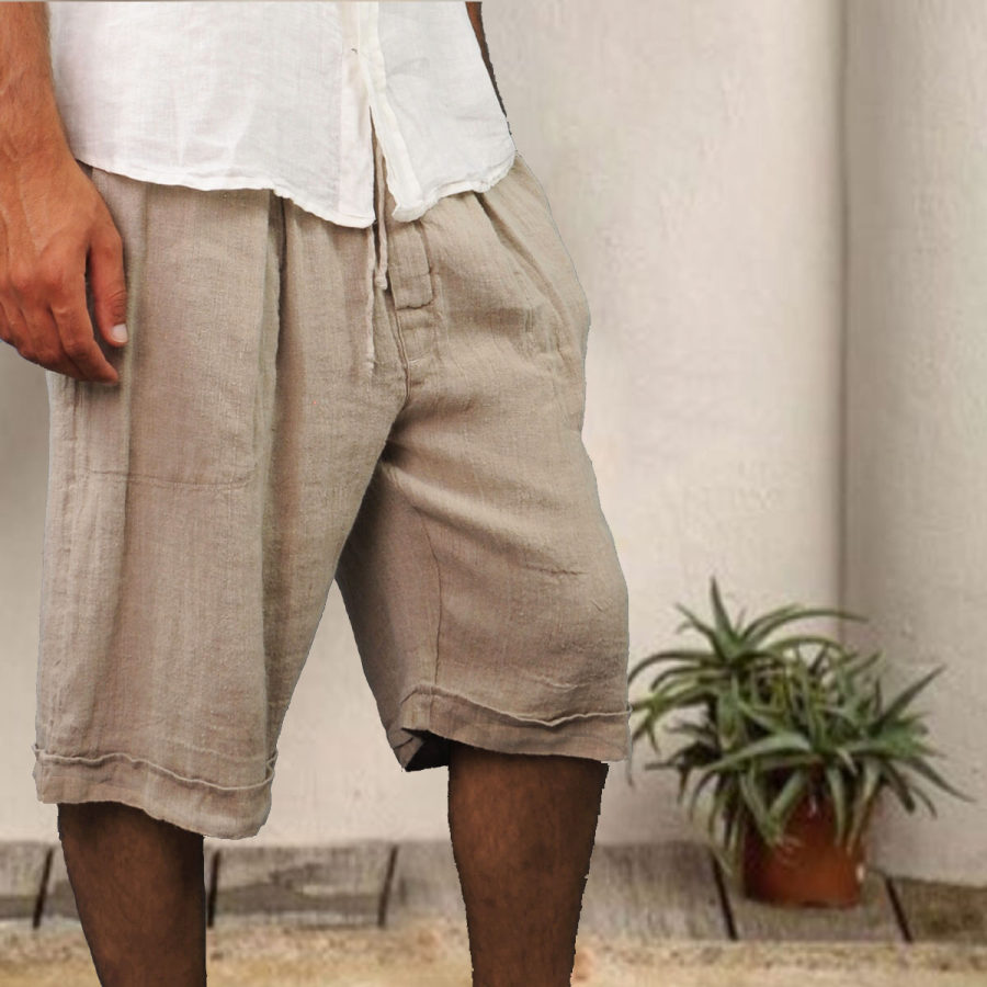 Men's Linen Holiday Linen Shorts