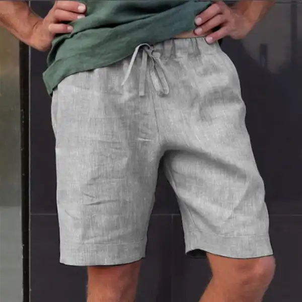 Men's Linen Casual Shorts - Blaroken.com 