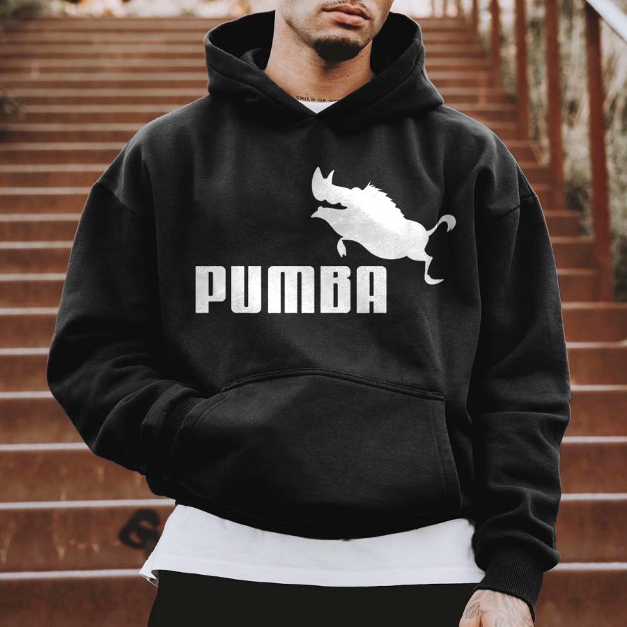 

Men's Oversized Hoodie Printed Funny Pig Graphic Comfort Casual Daily Tops