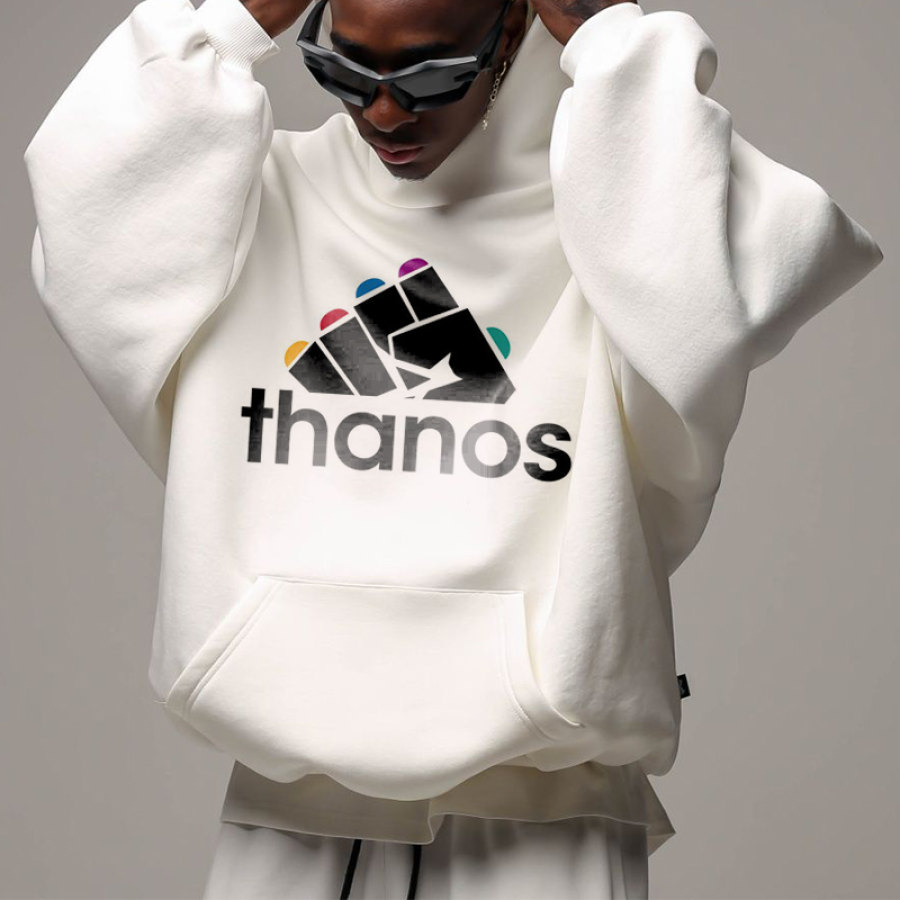 

Men's Oversized Hoodie Print Graphic Comfort Pocket Street Hooded Sweatshirt