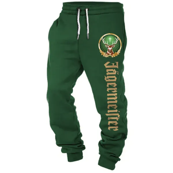 Men's Sweatpants Jägermeister Casual Vintage Sports Pants - Cotosen.com