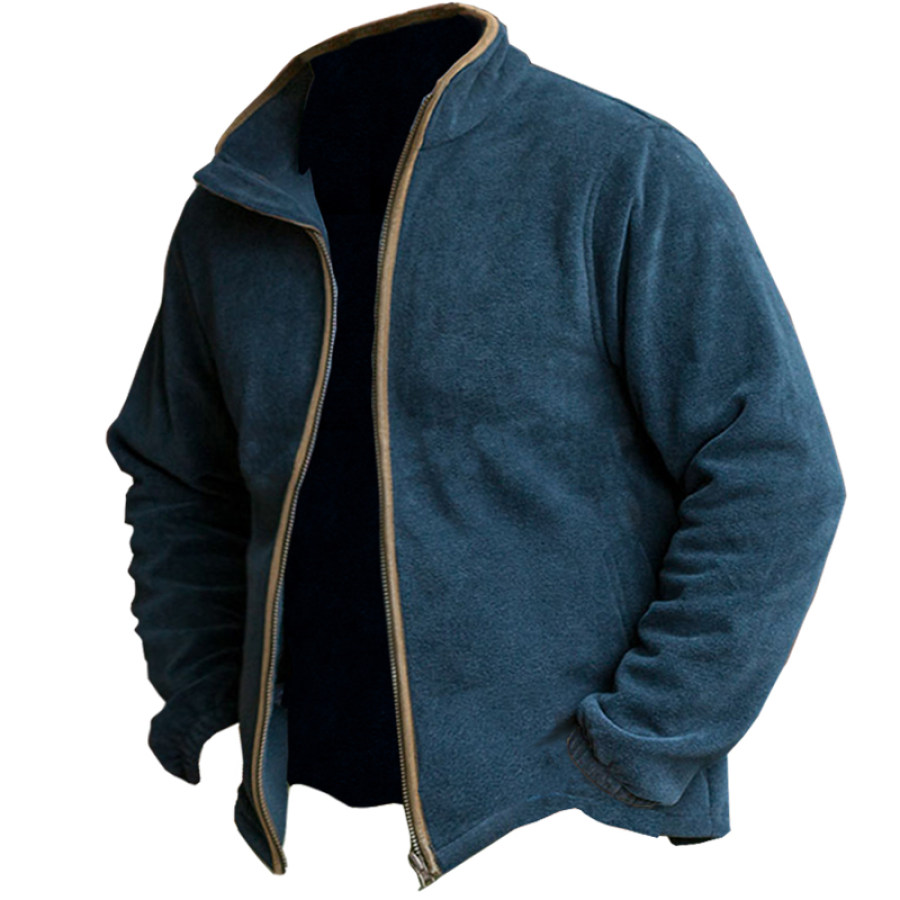 

Men's Outdoor Retro Warm Tactical Pocket Fleece Jacket