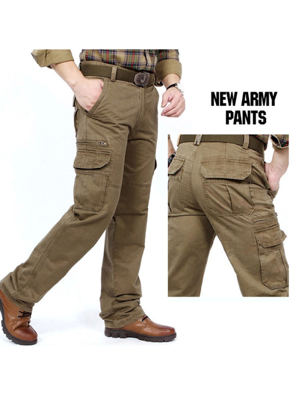 Men's Outdoor Autumn And Winter Season Tooling Tactical Retro Pants